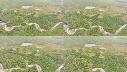 汗马国家级自然保护区 牛耳湖高清在线视频素材下载