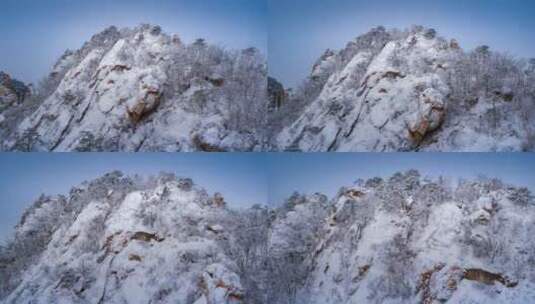 自然风光雪山雾凇高清在线视频素材下载