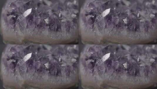 紫水晶LOG原材料高清在线视频素材下载