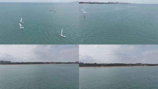 海南海口帆船高清在线视频素材下载