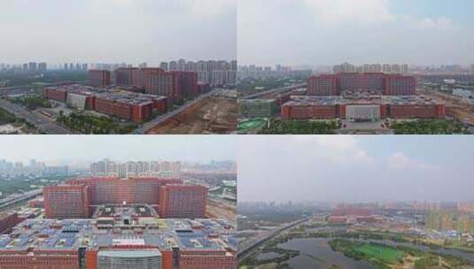 南昌大学第一附属医院航拍高清在线视频素材下载