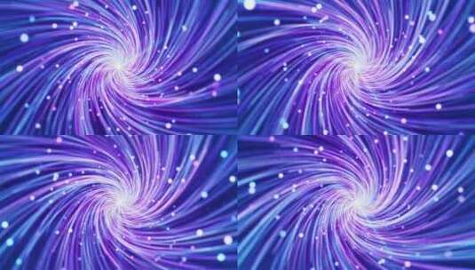 紫色螺旋粒子线条唯美粒子光线旋转高清在线视频素材下载