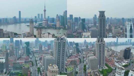 上海市黄浦区外滩豫园金光外滩中心城市地标高清在线视频素材下载