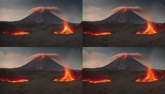 火山爆发V4高清在线视频素材下载
