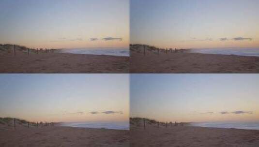 西班牙海岸的黎明高清在线视频素材下载