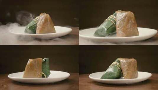 粽子展示鲜肉粽素材高清在线视频素材下载