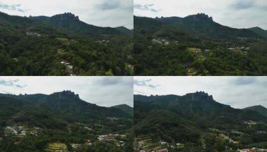 无人机朝墨西哥埃尔奇科国家公园女巫巨石山高清在线视频素材下载