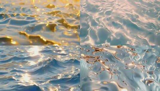 金色水流动液体波纹流体巧克力高清在线视频素材下载