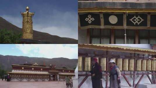 藏传寺庙高清在线视频素材下载