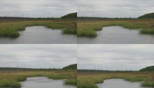 雨天的湖畔高清在线视频素材下载