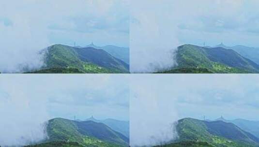 夏季雨后山间日出云雾缭绕高清在线视频素材下载