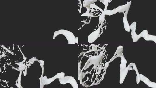 飞溅的奶油牛奶V8高清在线视频素材下载