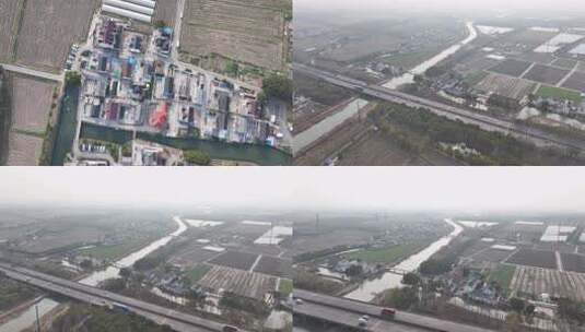 青浦高速公路航拍高清在线视频素材下载