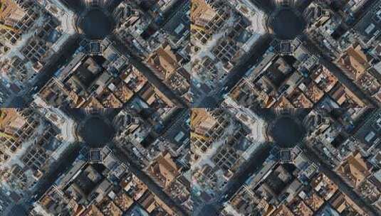 上海外滩福州路航拍高清在线视频素材下载