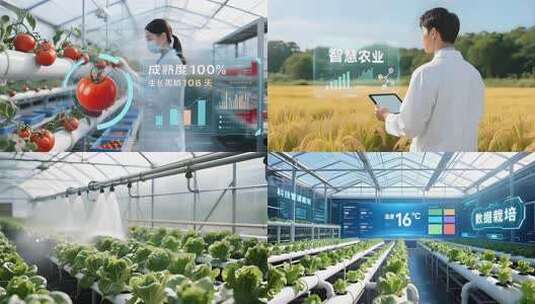 现代农业数字化智慧农业管理高清在线视频素材下载