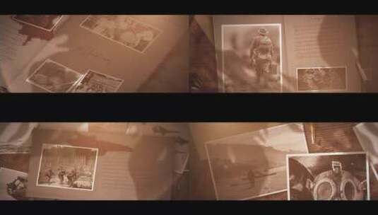 历史旧照片感纪录片照片展示AE模板高清AE视频素材下载