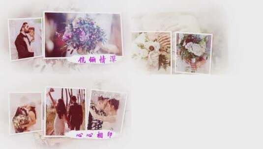清新浪漫婚礼电子相册展示AE模板高清AE视频素材下载