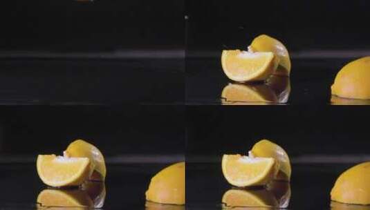 橙子裂开高清在线视频素材下载
