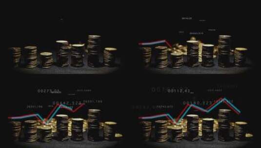 数据指数金融数字股市数字高清在线视频素材下载