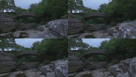 河上的石桥高清在线视频素材下载