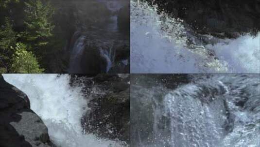 山涧流水激流高清在线视频素材下载