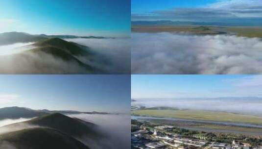 云海延时、云雾缭绕、唯美的空镜头高清在线视频素材下载