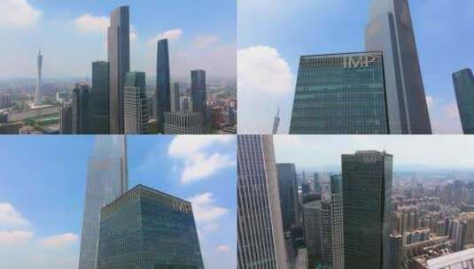 广州珠江新城CBD广州摩天大楼高清在线视频素材下载