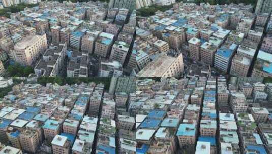 深圳城中村房子航拍4K高清在线视频素材下载