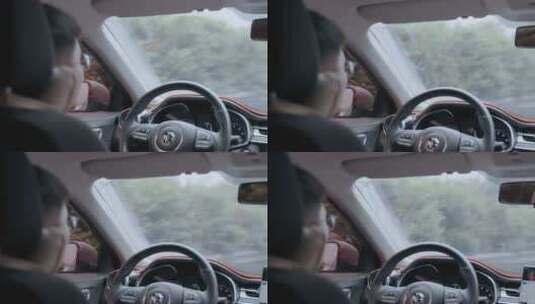 司机高速路开车驾驶汽车高清在线视频素材下载