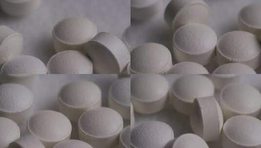 白色的药丸药品医疗高清在线视频素材下载