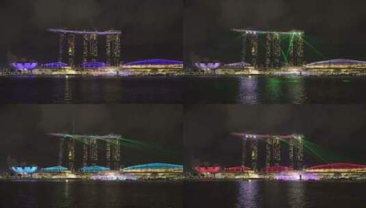 新加坡夜景高清在线视频素材下载