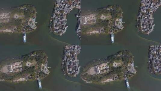大理洱海 南召风情岛 4K航拍高清在线视频素材下载