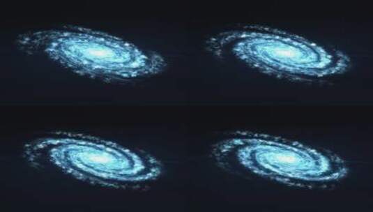 粒子银河螺旋特效高清在线视频素材下载