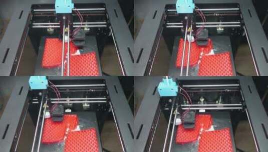 3d打印机的生产高清在线视频素材下载