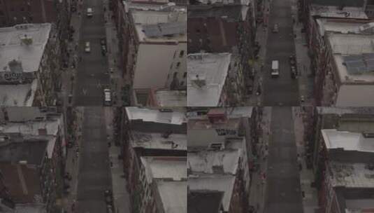航拍纽约市的马路高清在线视频素材下载