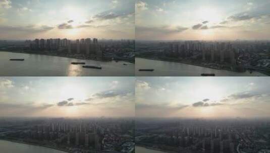 上海徐汇滨江航拍高清在线视频素材下载