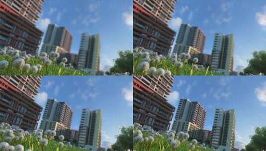 房地产 建筑 漫游  三维动画  动画效果图2高清在线视频素材下载