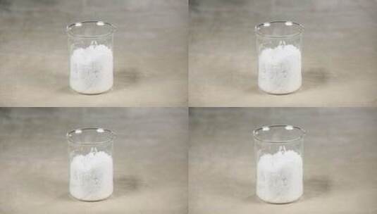 白色化学粉末高清在线视频素材下载