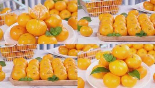 新鲜砂糖橘高清在线视频素材下载