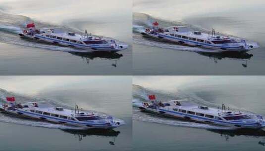 江面行驶的船只4k视频高清在线视频素材下载