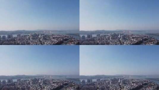 广东省汕头市城市风光航拍高清在线视频素材下载
