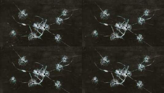 玻璃射击穿孔开裂破碎 (8)高清在线视频素材下载
