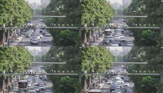 繁忙路段交通摄像头高清在线视频素材下载