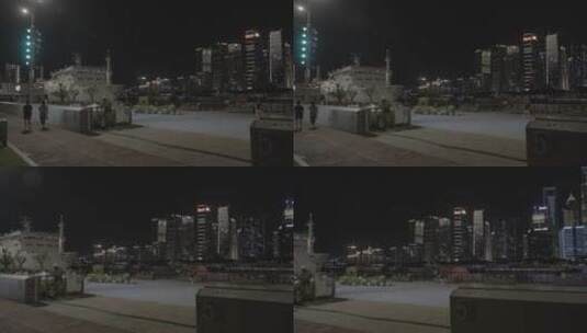 北外滩滨江夜景高清在线视频素材下载