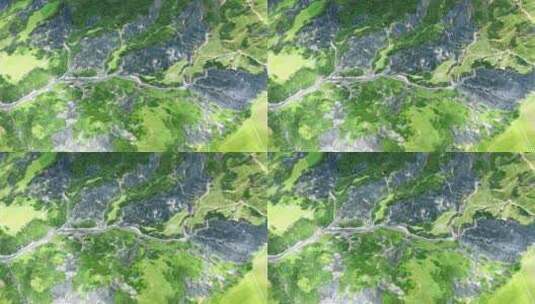 四川省甘孜州墨石公园航拍高清在线视频素材下载