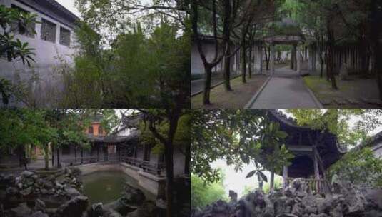 浙江湖州南浔古镇刘氏梯号建筑4K实拍视频高清在线视频素材下载