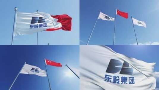 东岭集团股份有限公司旗帜高清在线视频素材下载