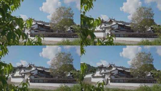文昌宫古建筑群高清在线视频素材下载