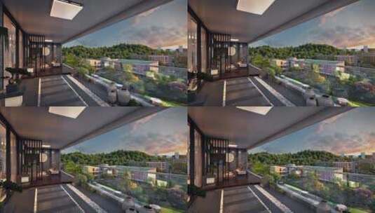 超级豪华大阳台三维镜头高清在线视频素材下载
