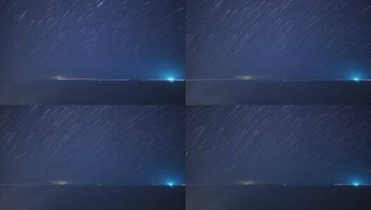 海南夜空的星轨高清在线视频素材下载